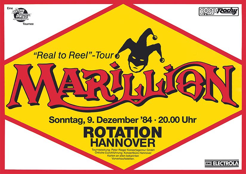 Marillion: Rotation, Hannover - 09.12.1984 (@ Andre Kreutzmann Archive)